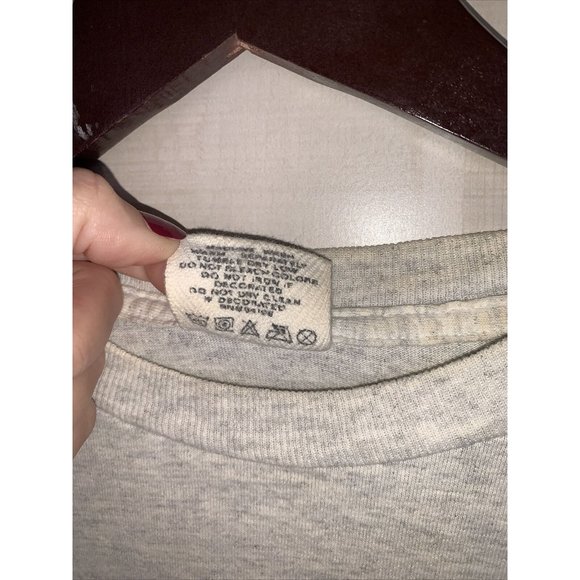 Vintage 80s-90s University Of Michigan Heather Gray Graphic T Shirt Unisex Large - Picture 4 of 16